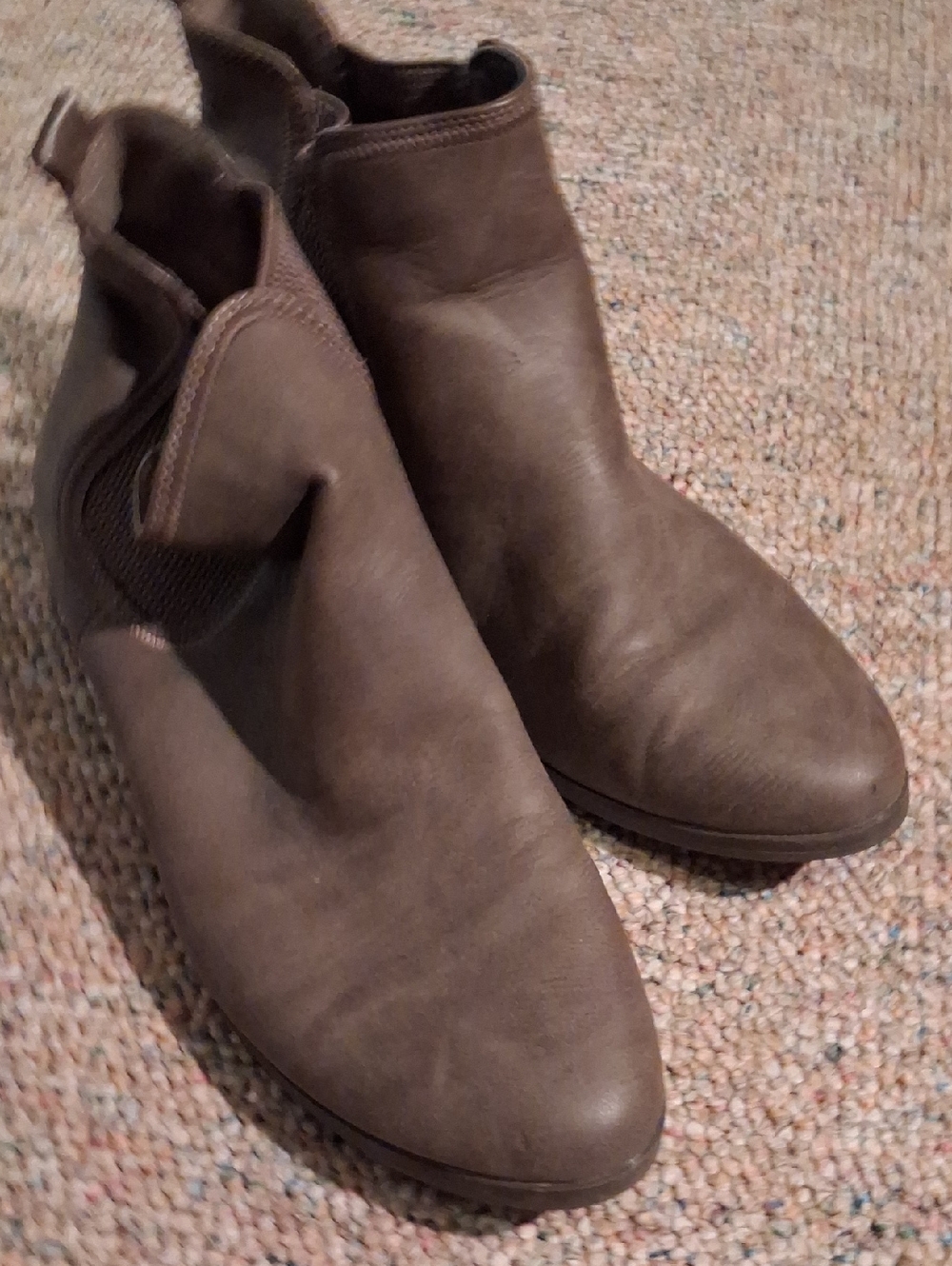 Xappeal Brown Slip-On Chelsea Ankle Boots